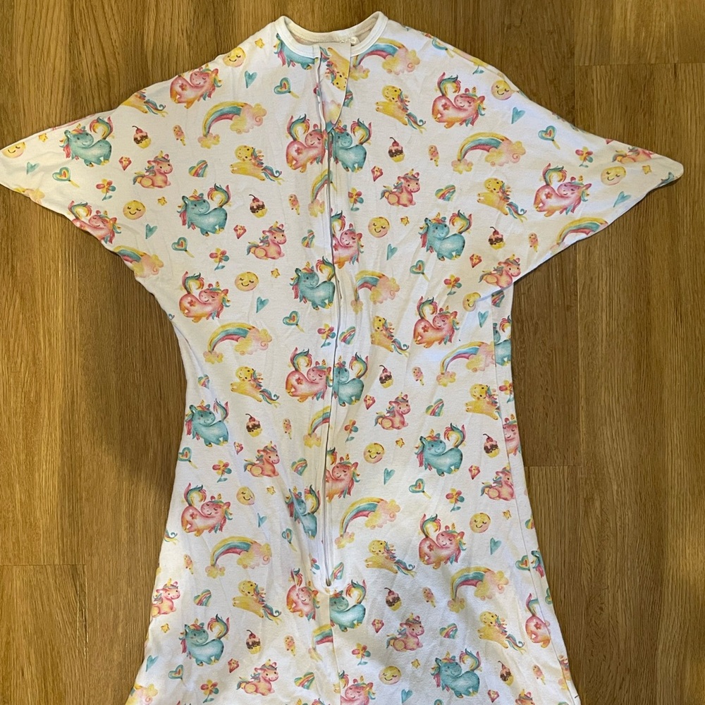 Zipadee Zip Sleepsack, size L, unicorn pattern.